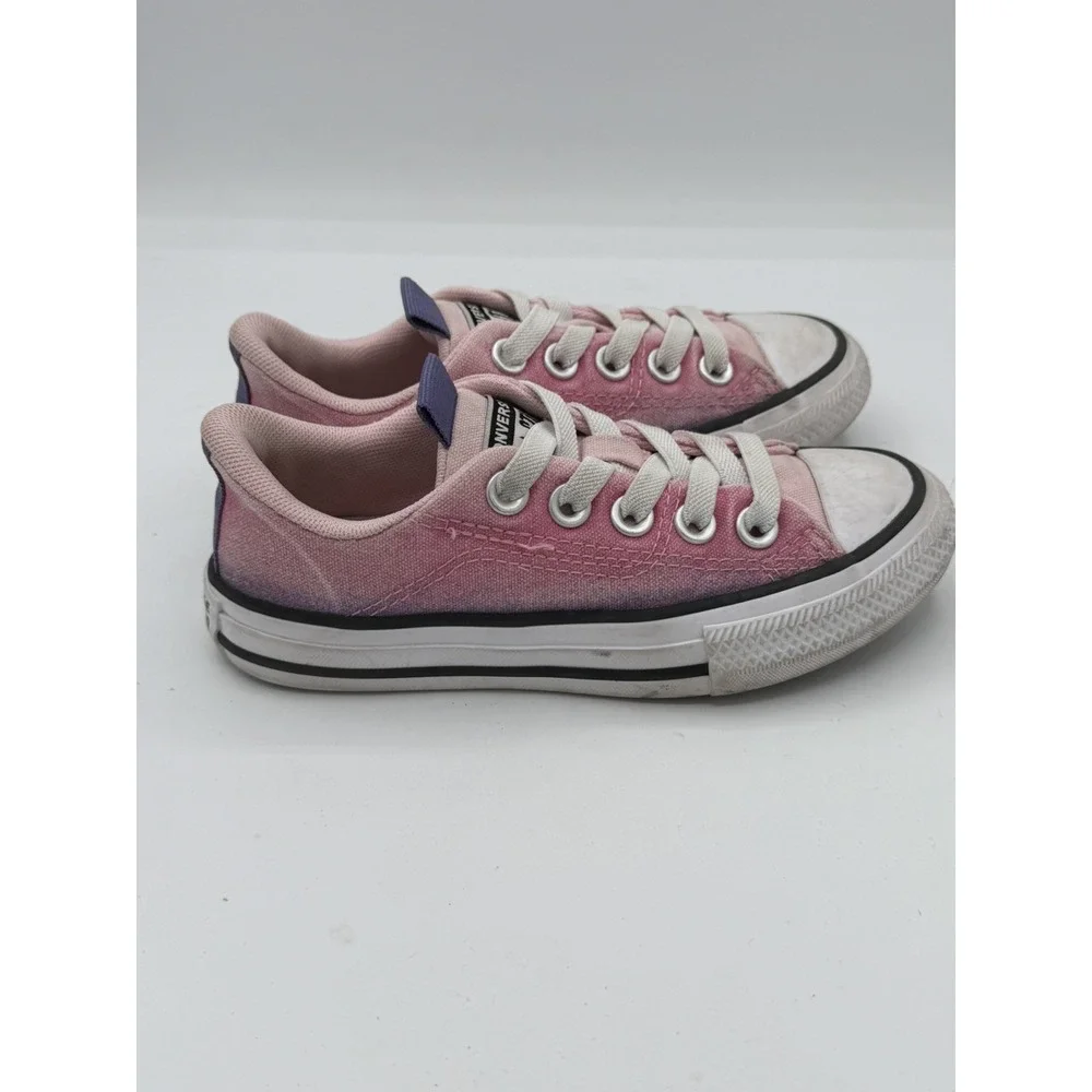 Converse Chuck Taylor All Star Rave Gradient Kids Low Top Ombré Sneakers Size 11
